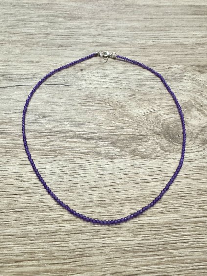 Amethyst-Halskette 45 cm (2,5mm)