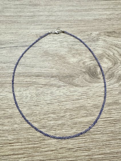 Iolite necklace 45 cm (2mm)