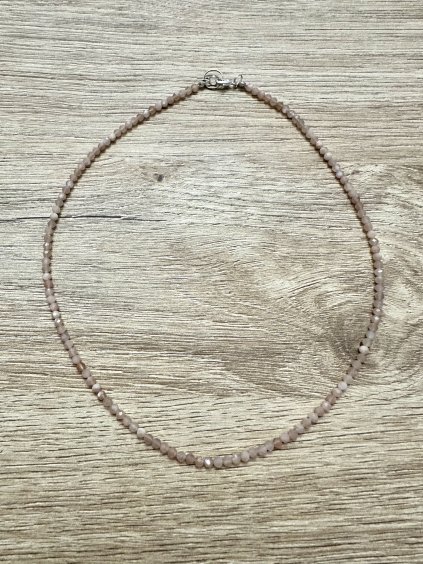 Halskette aus Mondstein 45 cm (3,5mm)