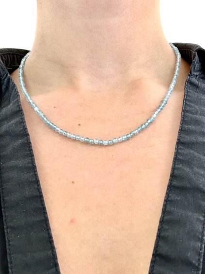 Apatite necklace 45 cm (3mm)