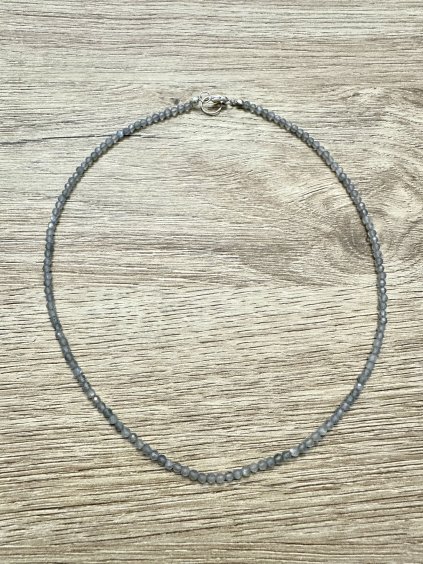 Labradoritový náhrdelník 45 cm (3mm)