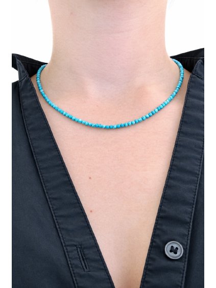 Turquoise necklace 45 cm (2,5mm)