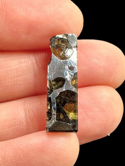 Meteorit Pallasit Brahin 1,6g – Extra kvalita – Bělorusko