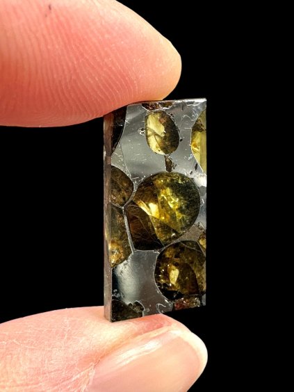 Meteorit Pallasit Brahin 2,7g – Extra kvalita – Bělorusko