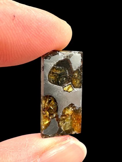 Meteorit Pallasit Brahin 2,1g – Extra kvalita – Bělorusko