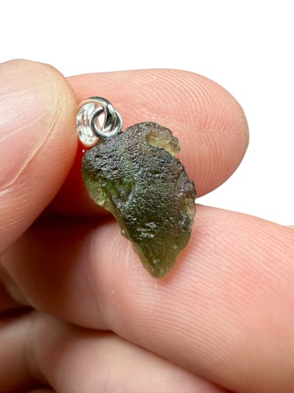 Silver moldavite pendant 0,88g