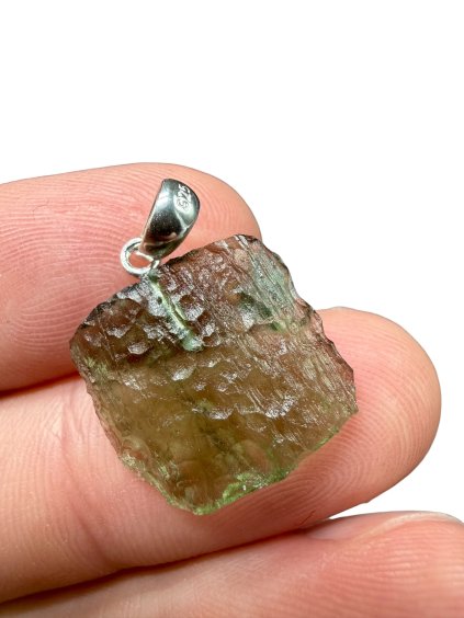 Silver moldavite pendant 1,5g