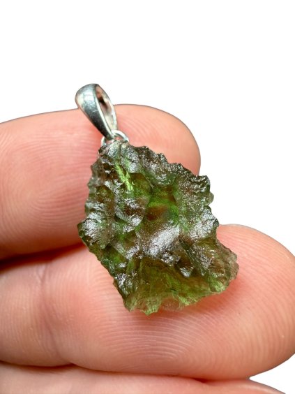 Silver moldavite pendant 1,5g