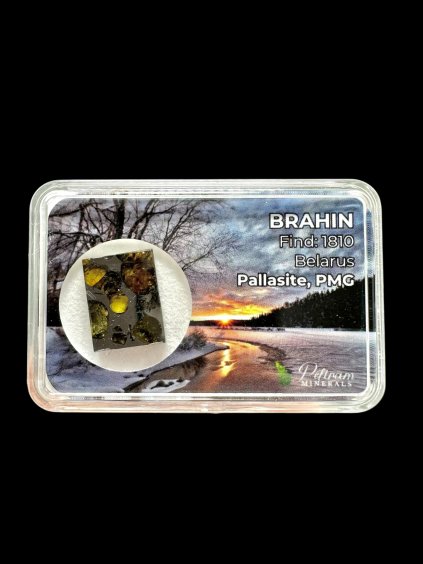 Meteorit Pallasit Brahin 2,2g – Extra kvalita – Bělorusko