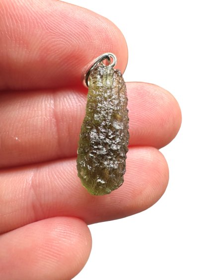 Silver moldavite pendant 1,5g