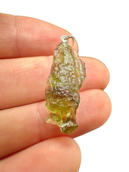Silver moldavite pendant 1,5g