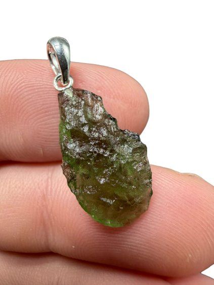 Silver moldavite pendant 1,5g