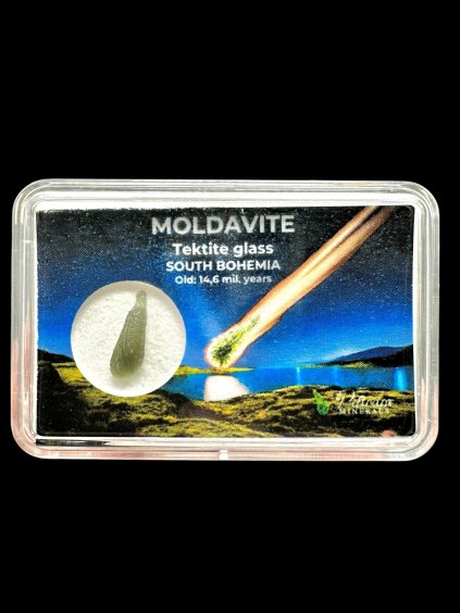 Moldavite in box – Chlum