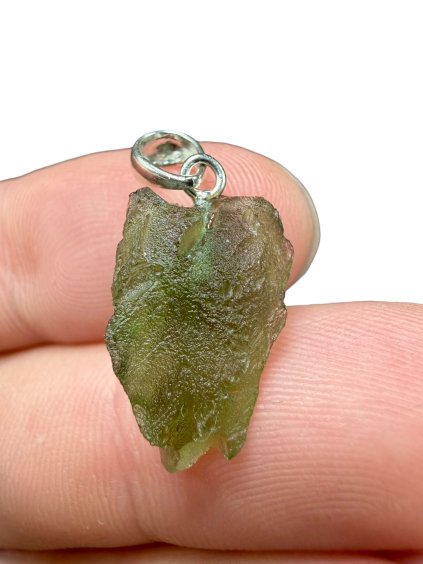 Silver moldavite pendant 1,4g