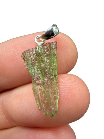 Silver moldavite pendant 0,7g