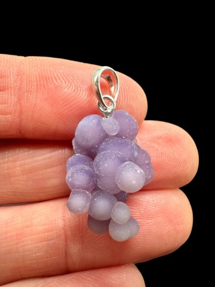 Silber Traubenchalcedon Anhänger