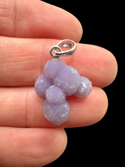 Silber Traubenchalcedon Anhänger