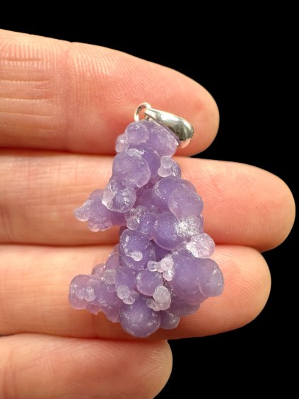 Silber Traubenchalcedon Anhänger