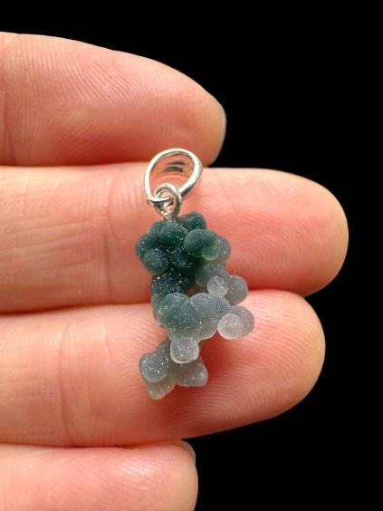 Silber Traubenchalcedon Anhänger