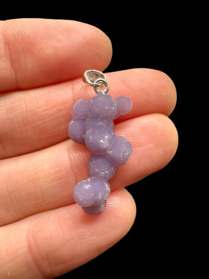 Silber Traubenchalcedon Anhänger