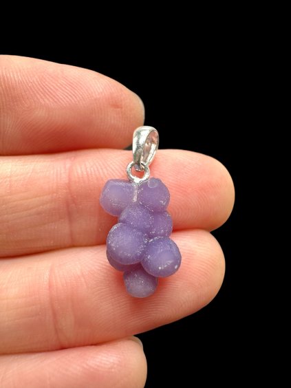 Silber Traubenchalcedon Anhänger