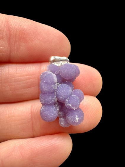 Silber Traubenchalcedon Anhänger