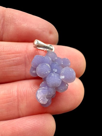 Silber Traubenchalcedon Anhänger