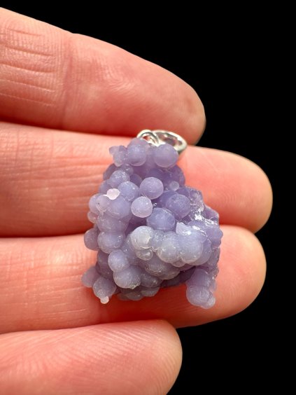 Silber Traubenchalcedon Anhänger