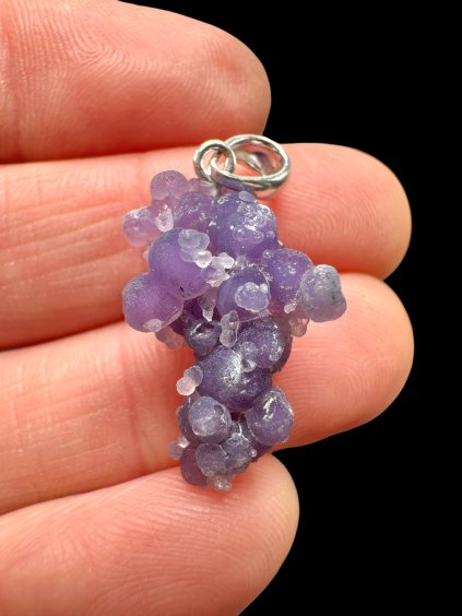 Silber Traubenchalcedon Anhänger