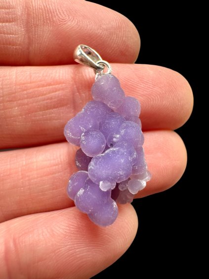 Silber Traubenchalcedon Anhänger