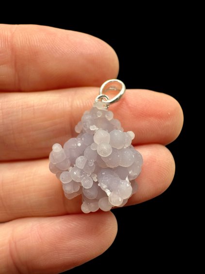 Silber Traubenchalcedon Anhänger