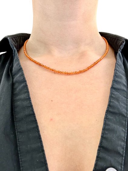 Carnelian necklace 45 cm (3mm)