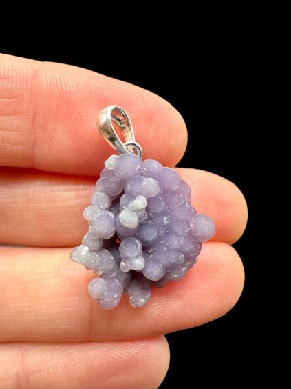 Silber Traubenchalcedon Anhänger