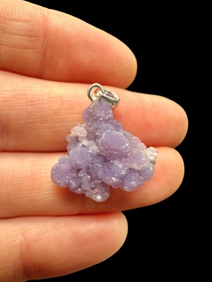 Silber Traubenchalcedon Anhänger