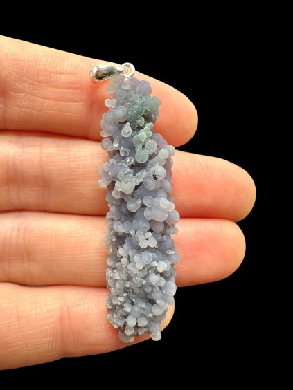 Silber Traubenchalcedon Anhänger