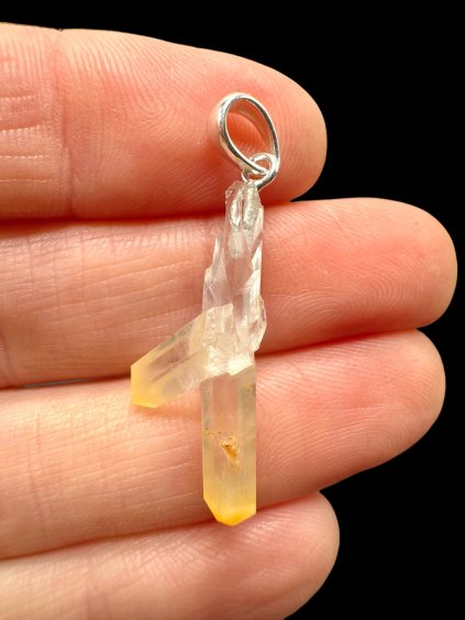 Mango-Kristall-Silberanhänger – Kolumbien