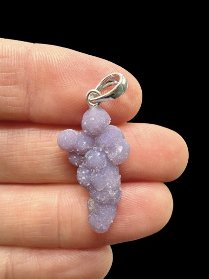 Silber Traubenchalcedon Anhänger