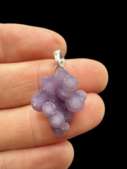 Silber Traubenchalcedon Anhänger