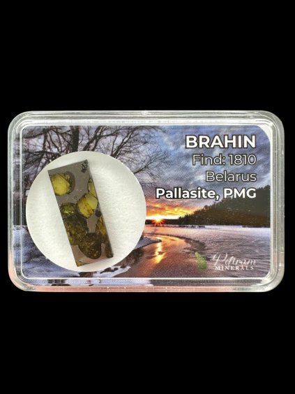 Meteorit Pallasit Brahin 2g – Extra kvalita – Bělorusko