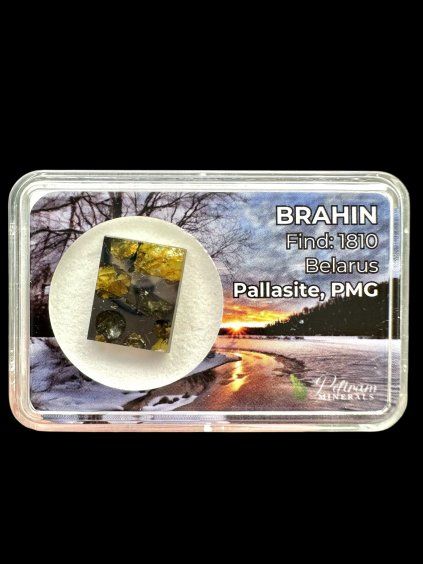 Meteorite Pallasit Brahin 2,3g – Extra Quality – Belarus