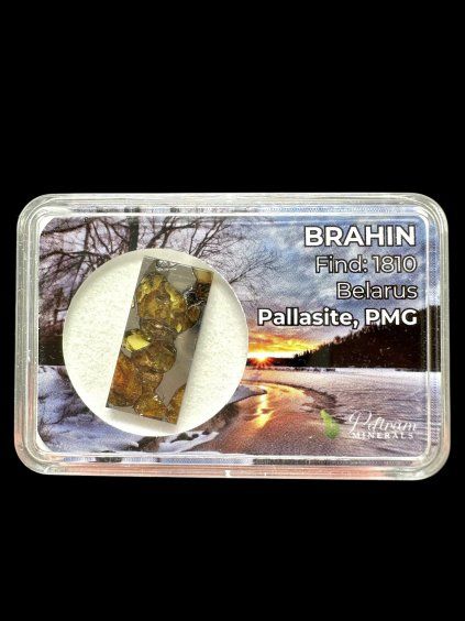 Meteorit Pallasit Brahin 2g – Extra kvalita – Bělorusko