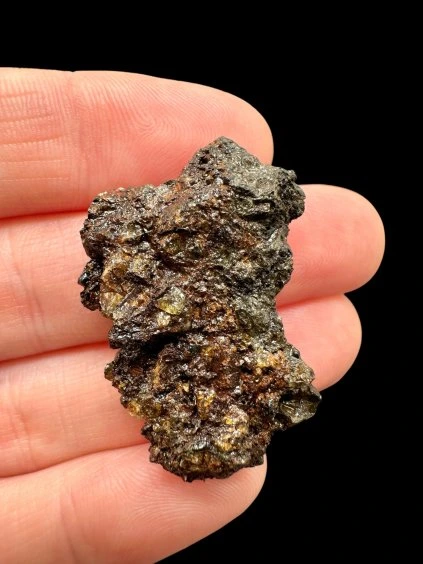 Surový meteorit pallasit Brahin 7,1g – Bělorusko