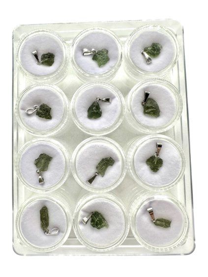 Moldavite pendant in a box – random piece