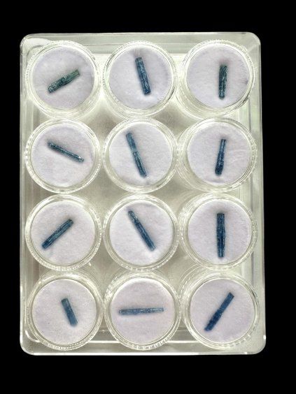 Aquamarine in box – Erongo, Namibia – random piece