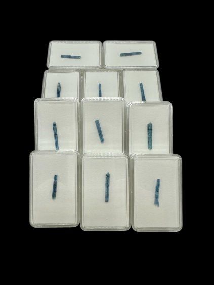 Aquamarine in box – Erongo, Namibia – random piece