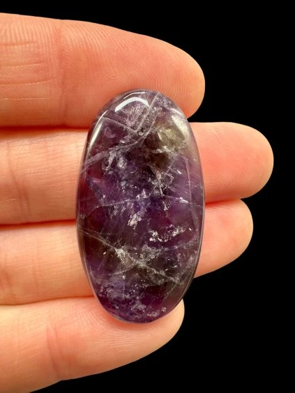 Zonal amethyst cabochons – Namibia