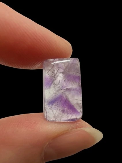 Zonal amethyst cabochons – Namibia