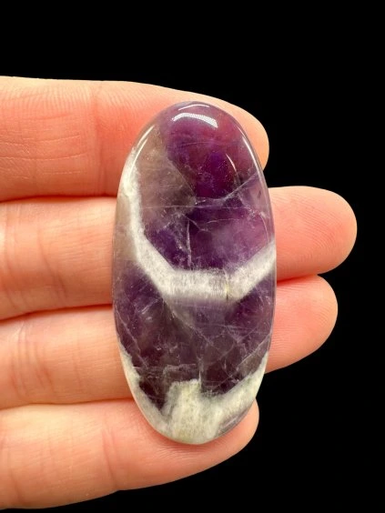 Zonal amethyst cabochons – Namibia