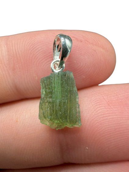 Silver moldavite pendant 0,8g