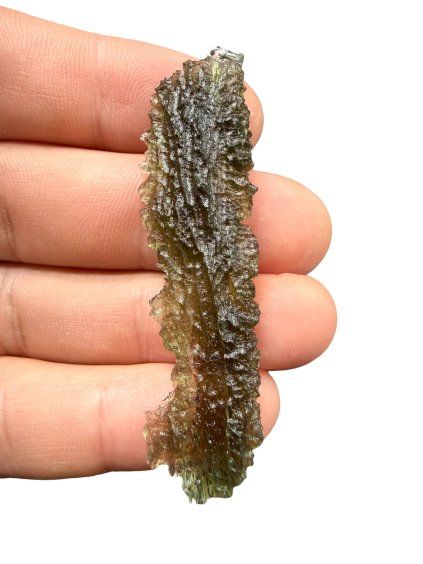 Silver moldavite pendant 5,28g